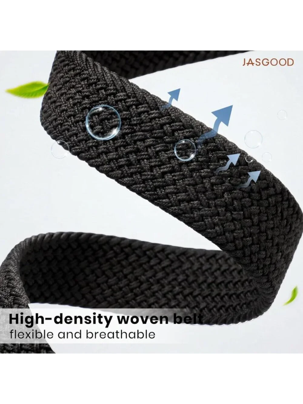 3-Pack Stretchy Elastic Golf Belts for Men - Casual Woven Braided Belts for